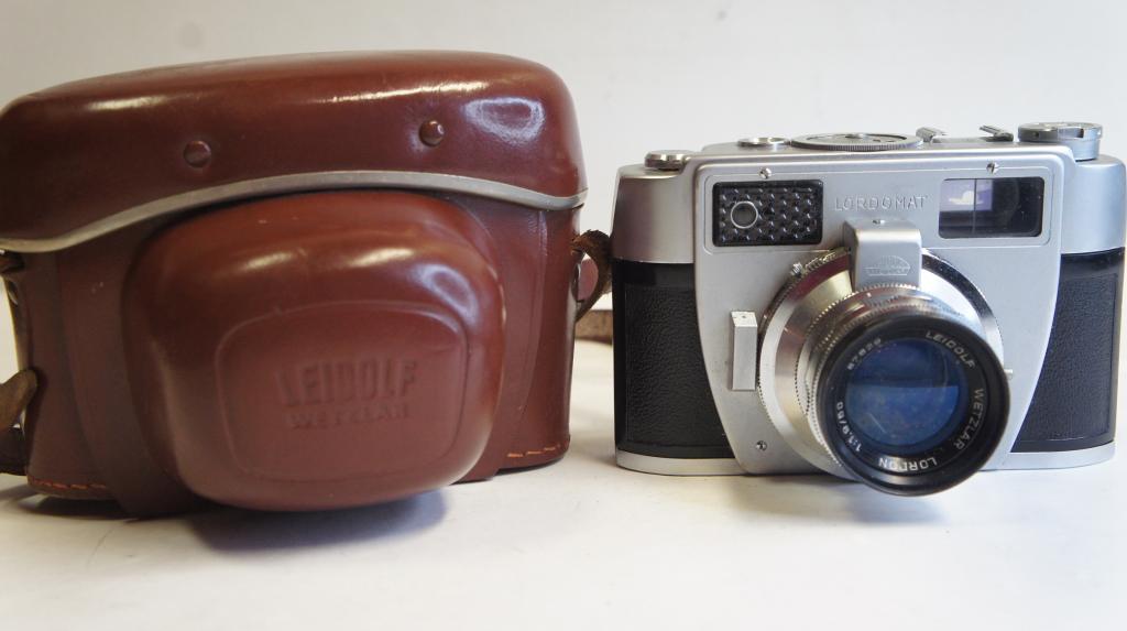 Leidolf Wetzlar Lordomat  SLE fényképezőgép sz.: 225705, Lordon 1,9/50mm objektív sz.: 87629
