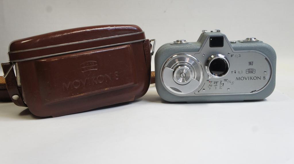 Zeiss Ikon Movikon 8 filmfelvevő sz.: K32305, Movitar 1,9/10mm objektív sz.: 3256354