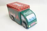 Coca-Cola feliratú keksz tartó fém teherautó