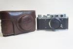 Zorkij fényképezőgép  sz.: 5559423, Industar-22 3,5/5cm objektív sz.: 5055318
