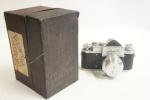 Zenit fényképezőgép sz.: 549993, Industar-22 3,5/5cm objektív sz.: 547809