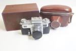Kiev fényképezőgép sz.: 7820736, Jupiter-8M 2/53mm objektív sz.: 7845636