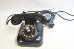 Régi, fekete, tárcsás telefon  sz.: 105276