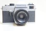 Praktica LB fényképezőgép sz.: 296083, Domiplan 2,8/50mm objektív sz.: 6169976