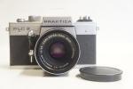 Praktica PLC 2 fényképezőgép, Pancolar electric MC 1,8/50mm objektív sz.: 9705393