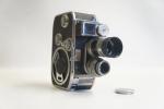 Bolex paillard 8mm filmfelvevő, Trioplan 2,5/2,5cm objektív sz.: 991817