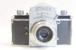 EXA fényképezőgép sz.: 238705, Tessar 3,5/50mm objektív sz.: 3763115