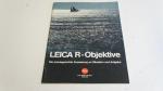 Leitz  Leica R - Objektive  prospektus