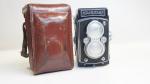 Rolleiflex fényképezőgép sz.: 609287, Tessar 3,5/7,5cm objektív sz.: 2086089