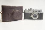 Zorkij C fényképezőgép sz.: 56030933, Industar 3,5/5cm objektív sz.: 6155891