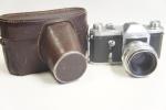 Zeiss Ikon Contax D fényképezőgép sz.: 36583, Biotar 2/58mm objektív sz.: 3646420