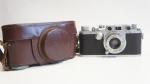 Ernst Leitz Wetzlar Leica fényképezőgép sz.: 369893, Elmar 3,5/5cn objektív