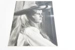Brigitte Bardot fekete-fehér fotója