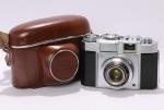 Zeiss Ikon Contina IIa fényképezőgép sz.: M74913, Novar 3,5/45mm objektív (cca.: 1954-56)