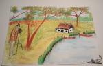 30x42 cm-es zsírkréta rajz